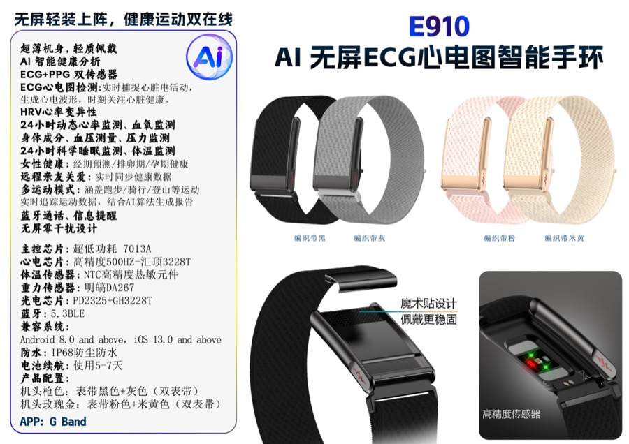 Smart health band product photo