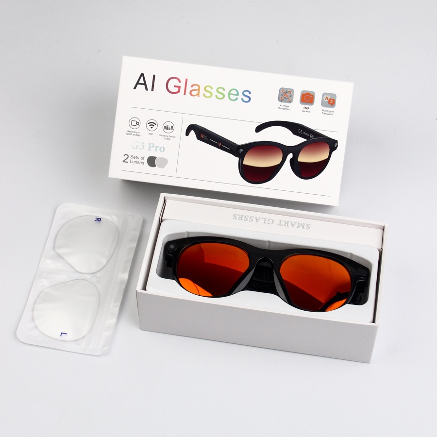 AI smart glasses product photo